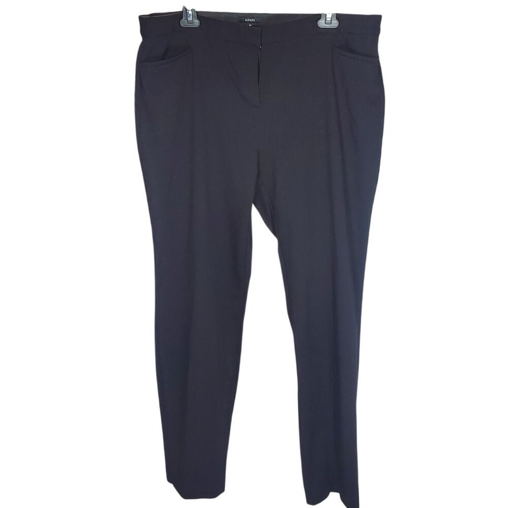 Alfani Women's Black Dress Pants Size 16L Long Stretch Career Trousers